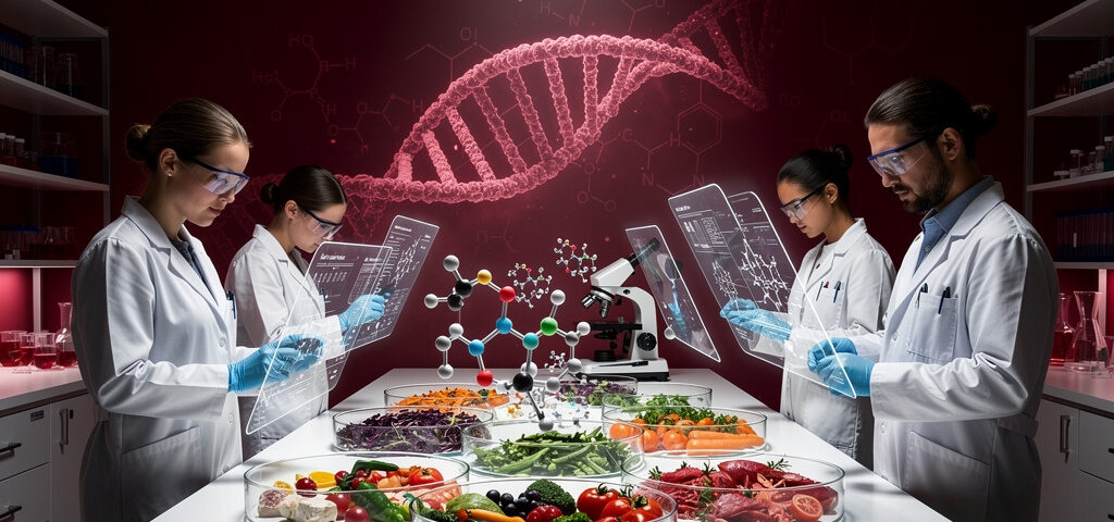 scientists in front of the future of food